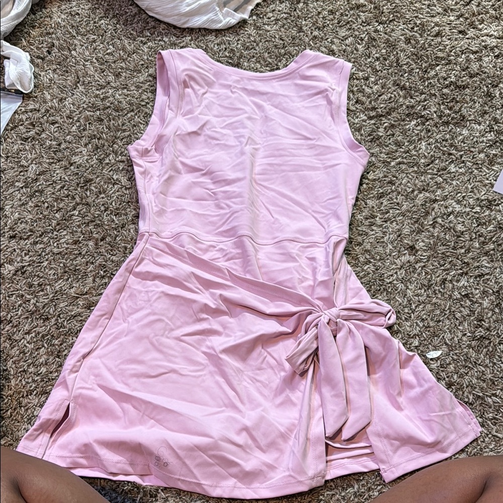 SHEIN Pink Backless Dress